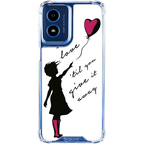 Love Isnt Love Til You Give It Away Moto G 5G (2024) Clear Case